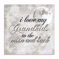 I Love My Grandkids To The Moon And Back Canvas – Grandparent Gift