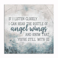 If I Listen Closely Angel Wings Canvas – Memorial Wall Art