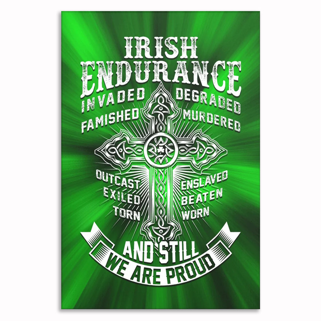 Irish Endurance Canvas Wall Art – Irish Heritage Pride Decor