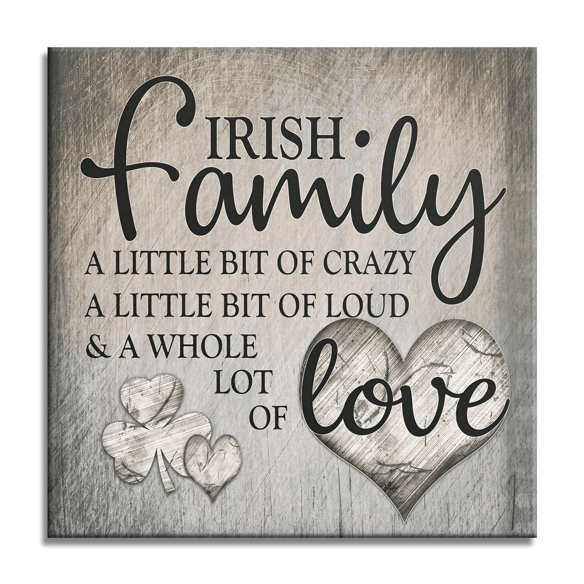 Irish Family Square Canvas – Celtic Family Wall Art