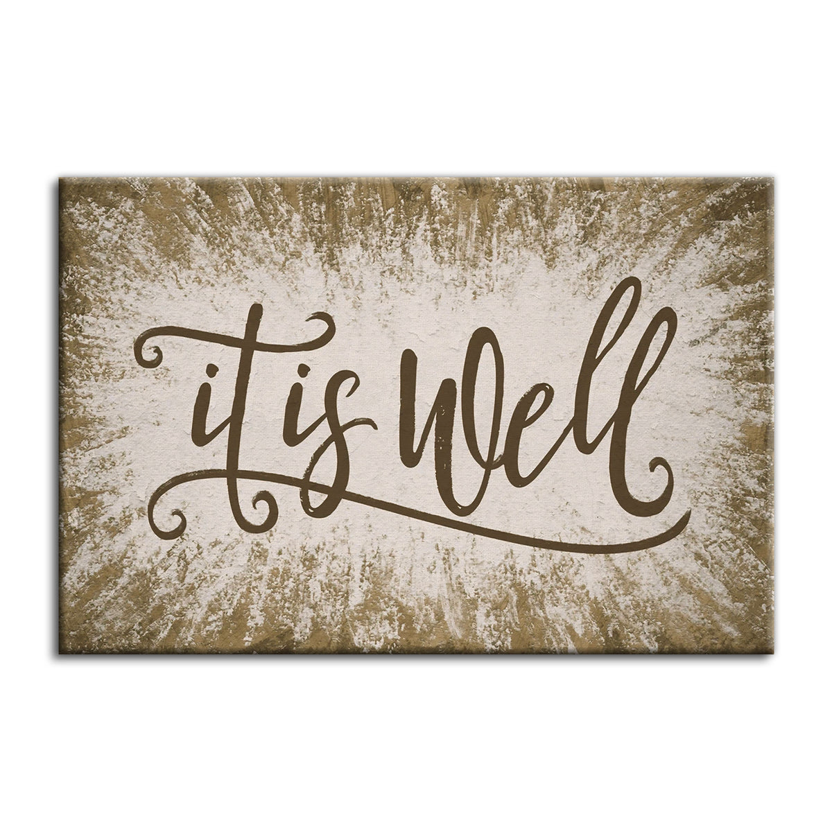 It Is Well Canvas Wall Art – Christian Hymn Wall Decor