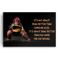 Softball Be Better Than You Were Yesterday Canvas – Sports Wall Art