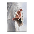 Jesus Reaching Out Canvas Wall Art – Christian Wall Decor