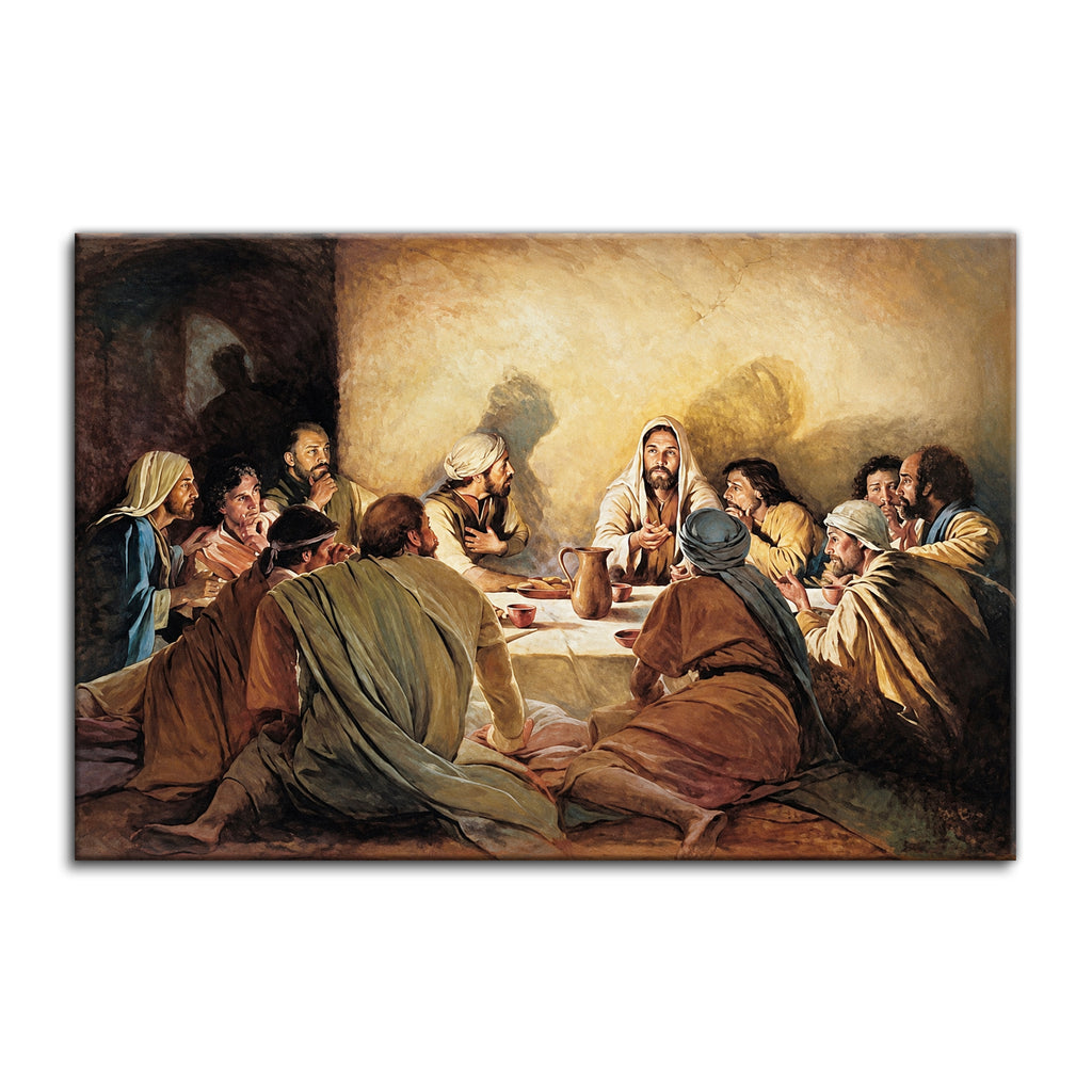 The Last Supper Canvas Wall Art – Christian Dining Room Decor