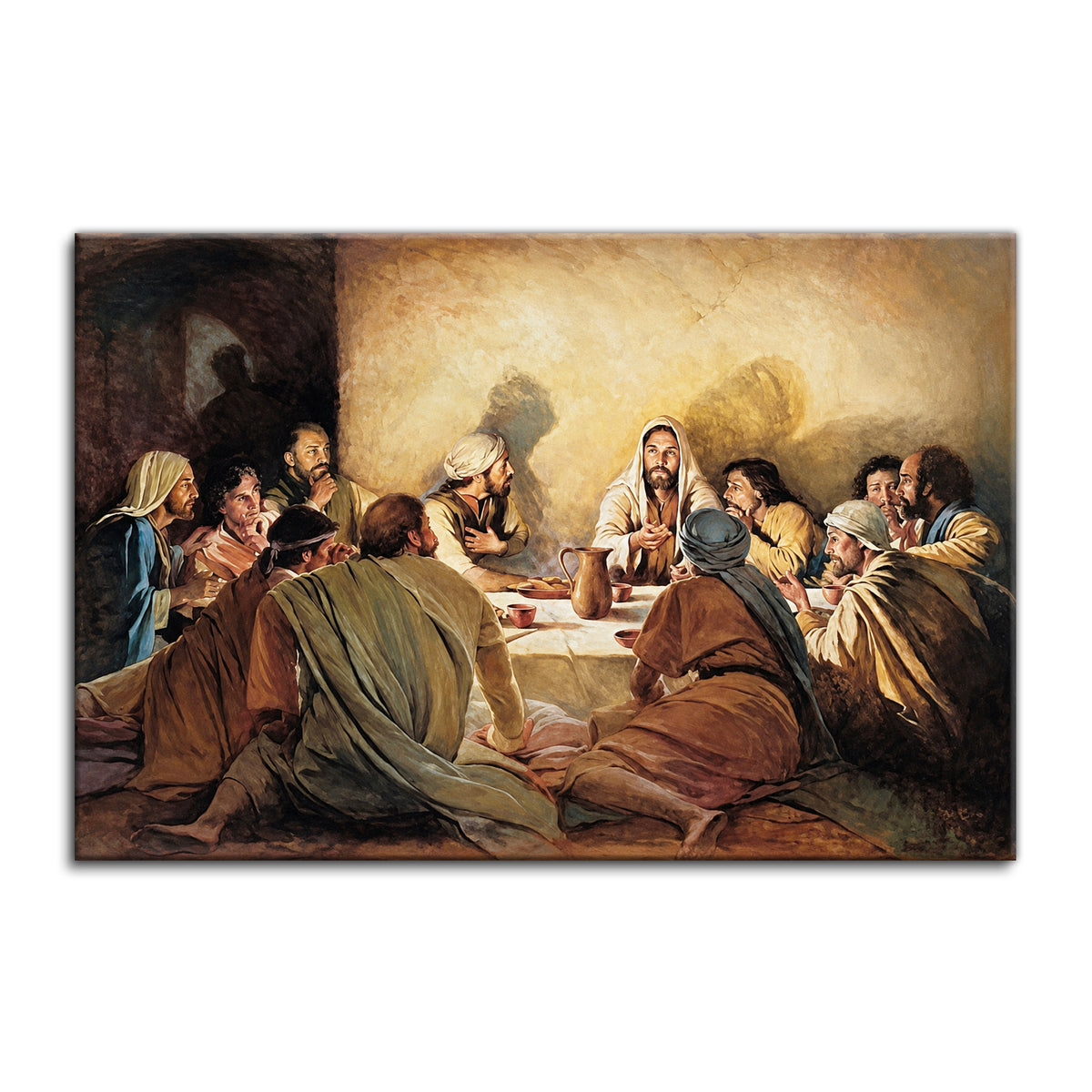 The Last Supper Canvas Wall Art – Christian Dining Room Decor