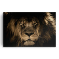 King Of The Jungle Lion Canvas – Dramatic Wildlife Wall Art