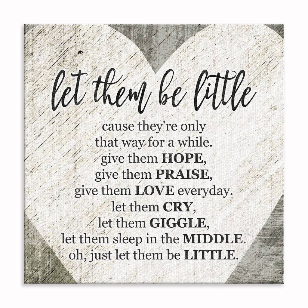 Let Them Be Little Canvas Wall Art – Nursery And Kids Room Decor