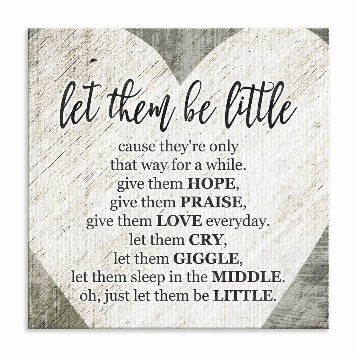 Let Them Be Little Canvas Wall Art – Nursery And Kids Room Decor