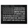 Pledge Of Allegiance Canvas Wall Art – Patriotic Wall Decor