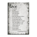 Love Is Patient Love Is Kind Canvas – 1 Corinthians 13 Wall Art