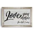 Love You More The End I Win Canvas – Funny Couple Wall Art