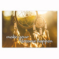 Make Your Dreams Happen Dreamcatcher Canvas – Boho Wall Art