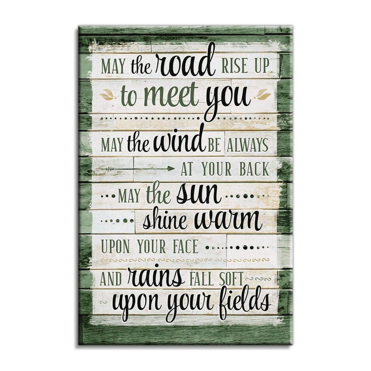 May The Road Rise Up To Meet You Canvas – Irish Blessing Wall Art