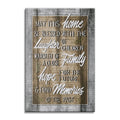 May This Home Be Blessed Canvas – Tall Christian Entryway Wall Art