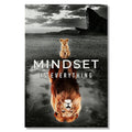 Mindset Is Everything Lion Canvas – Motivational Office Wall Art
