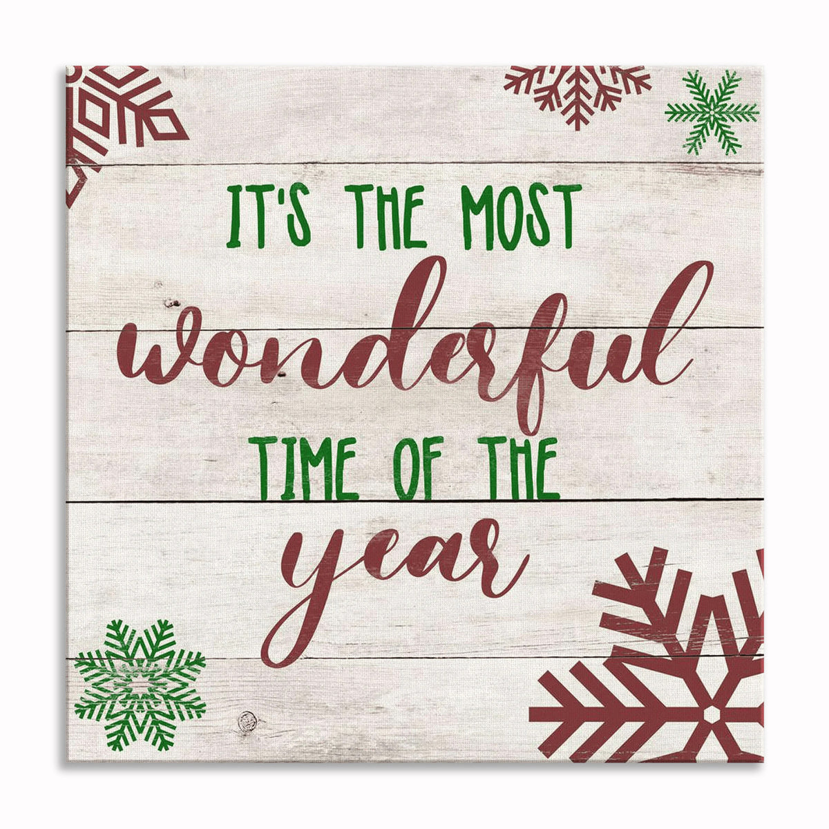 It's The Most Wonderful Time Of The Year Canvas – Christmas Wall Art