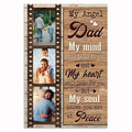 Personalized My Angel Dad Memorial Canvas – Photo Sympathy Gift