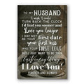 To My Husband I Want To Be Your Last Everything Canvas – Anniversary