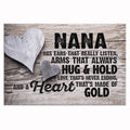Nana Ears That Listen Heart Of Gold Canvas – Gift For Nana