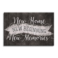 New Home New Beginning New Memories Chalkboard Canvas – Housewarming