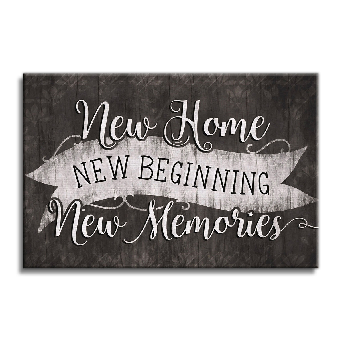 New Home New Beginning New Memories Chalkboard Canvas – Housewarming