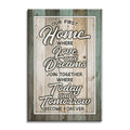 Our First Home Canvas Wall Art – Housewarming And New Home Decor