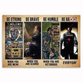 Paramedic Be Strong Be Brave Be Humble Canvas – EMS Wall Art