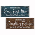 Personalized A Father Is A Son's First Hero Panoramic Canvas