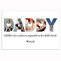 Personalized DADDY Handprint Canvas – Father's Day Custom Photo Gift