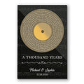 Personalized Song Vinyl Record Canvas – Custom Wedding Song Wall Art