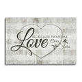 Personalized All Because Two People Fell In Love Canvas – Script Wall