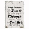 Personalized Always Remember You Are Braver Canvas – Custom Name Gift