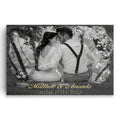 Personalized Anniversary Photo Canvas – Custom Couple Wall Art