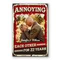 Personalized Annoying Each Other For Years Canvas – Funny Anniversary