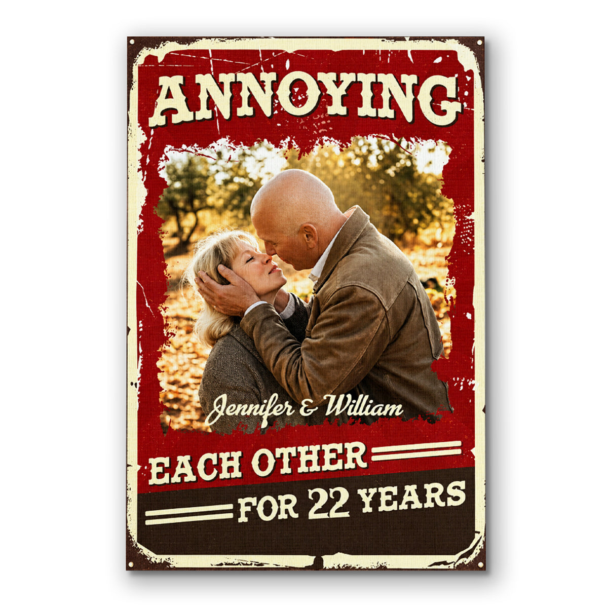 Personalized Annoying Each Other For Years Canvas – Funny Anniversary