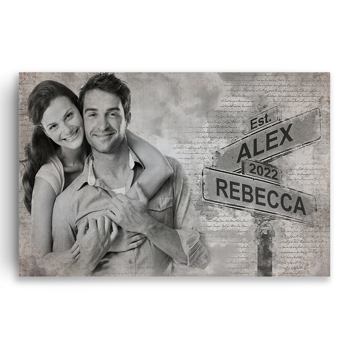 Personalized Be Lovers But Be Best Friends Too Canvas – Photo Couple