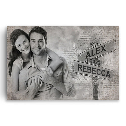Personalized Be Lovers But Be Best Friends Too Canvas – Photo Couple
