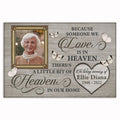 Personalized Because Someone We Love Is In Heaven Canvas – Photo