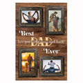 Personalized Best Dad Ever Photo Canvas – Father's Day Custom Gift