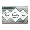 Personalized Bless The Food Family Name Canvas – Dining Room Wall Art