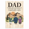 Personalized Dad Thank You For Being Our Hero Canvas – Father's Day