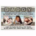 Personalized DADDY Photo Tiles Canvas – Father's Day Thank You Gift