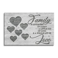 Personalized Family A Little Bit Of Crazy Canvas – Custom Name Hearts