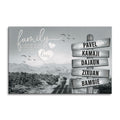 Personalized Family Names Canvas – Custom Hanging Tags Wall Art