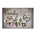 Personalized Family Photo Hearts Canvas – Custom Photos Wall Art