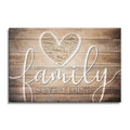 Personalized Family Names In A Heart Canvas – Custom Family Wall Art