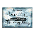 Personalized Family Is Everything Canvas – Custom Name Coastal Wall
