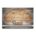 Personalized Family Tree Branches Canvas – Custom Names Wall Art