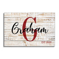 Personalized Family Name Monogram Canvas – Custom Surname And Year