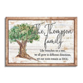 Personalized Family Roots Remain As One Rustic Canvas – Custom Name